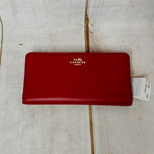 NWT Coach Red Wallet